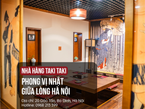 phong vị Nhat Ban của nha hang Taki Taki